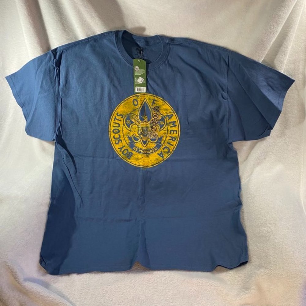 Men's BSA XXL "Be Prepared" Blue SS T-Shirt - NWT
